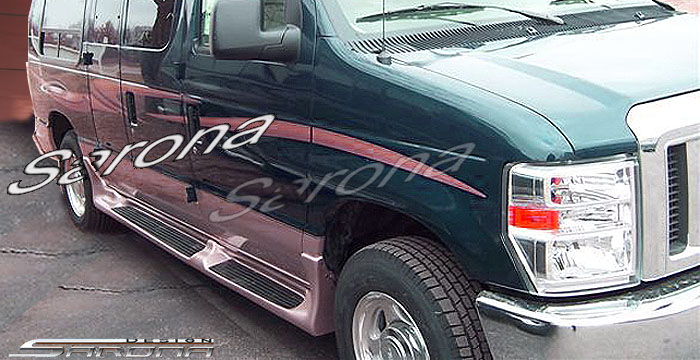 Custom Ford Econoline Van  Short Wheel Base Running Boards (1992 - 2014) - $990.00 (Part #FD-004-SB)